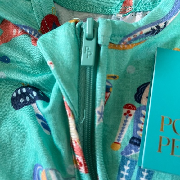 Posh Peanut NEW Holiday Christmas Nutcracker Footie Zip Preemie Bamboo - Picture 8 of 12